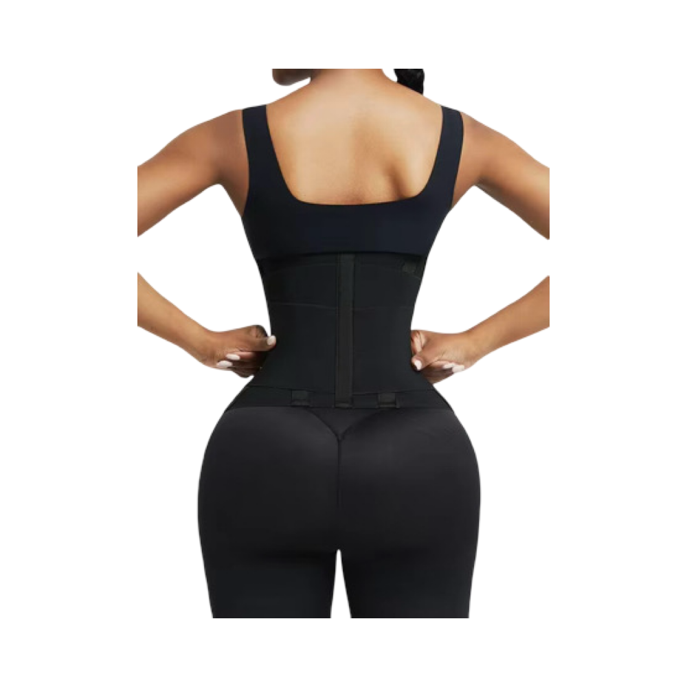 L’Affinante – Ceinture Gainante Noire à Bande Unique, Taille Sculptée & Maintien Confort
