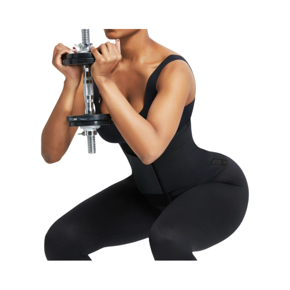 L’Affinante – Ceinture Gainante Noire à Bande Unique, Taille Sculptée & Maintien Confort