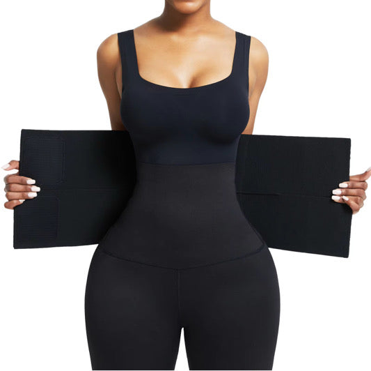 L’Affinante – Ceinture Gainante Noire à Bande Unique, Taille Sculptée & Maintien Confort