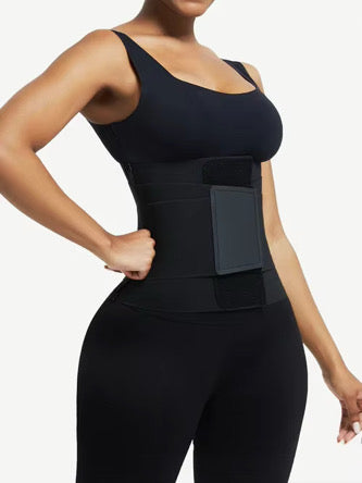 L’Affinante – Ceinture Gainante Noire à Bande Unique, Taille Sculptée & Maintien Confort