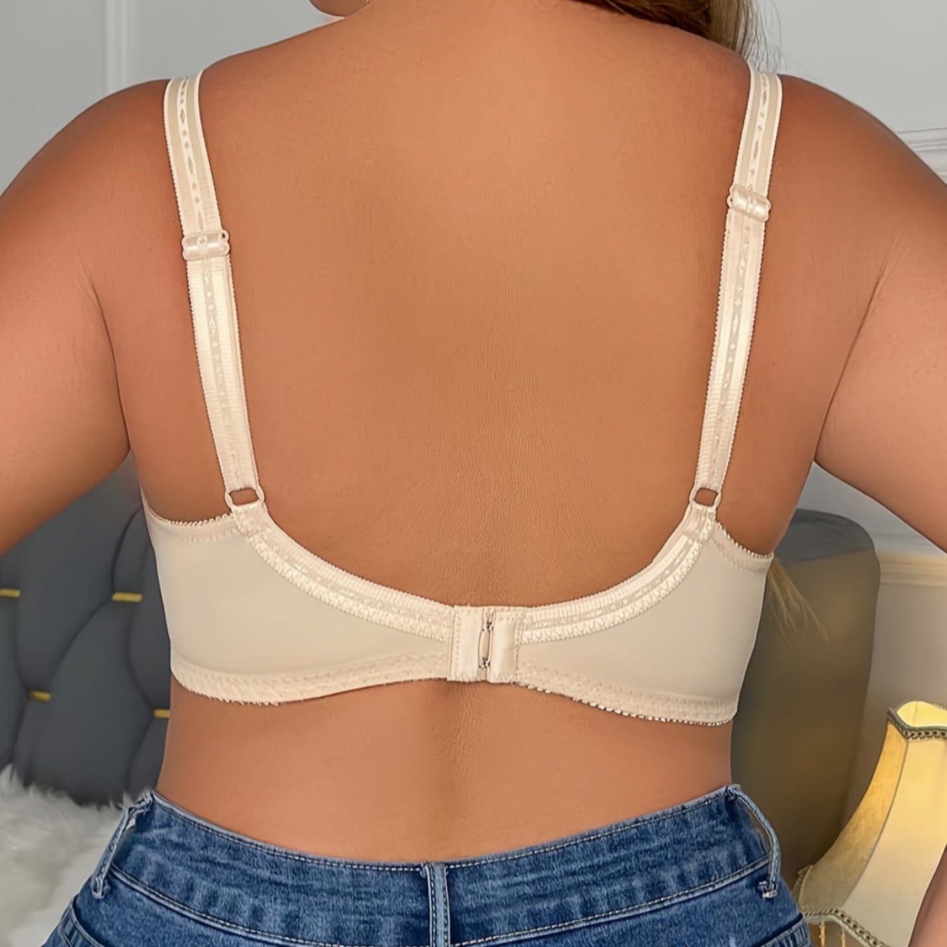 Soutien-gorge sculptant en dentelle – Confort grandes tailles